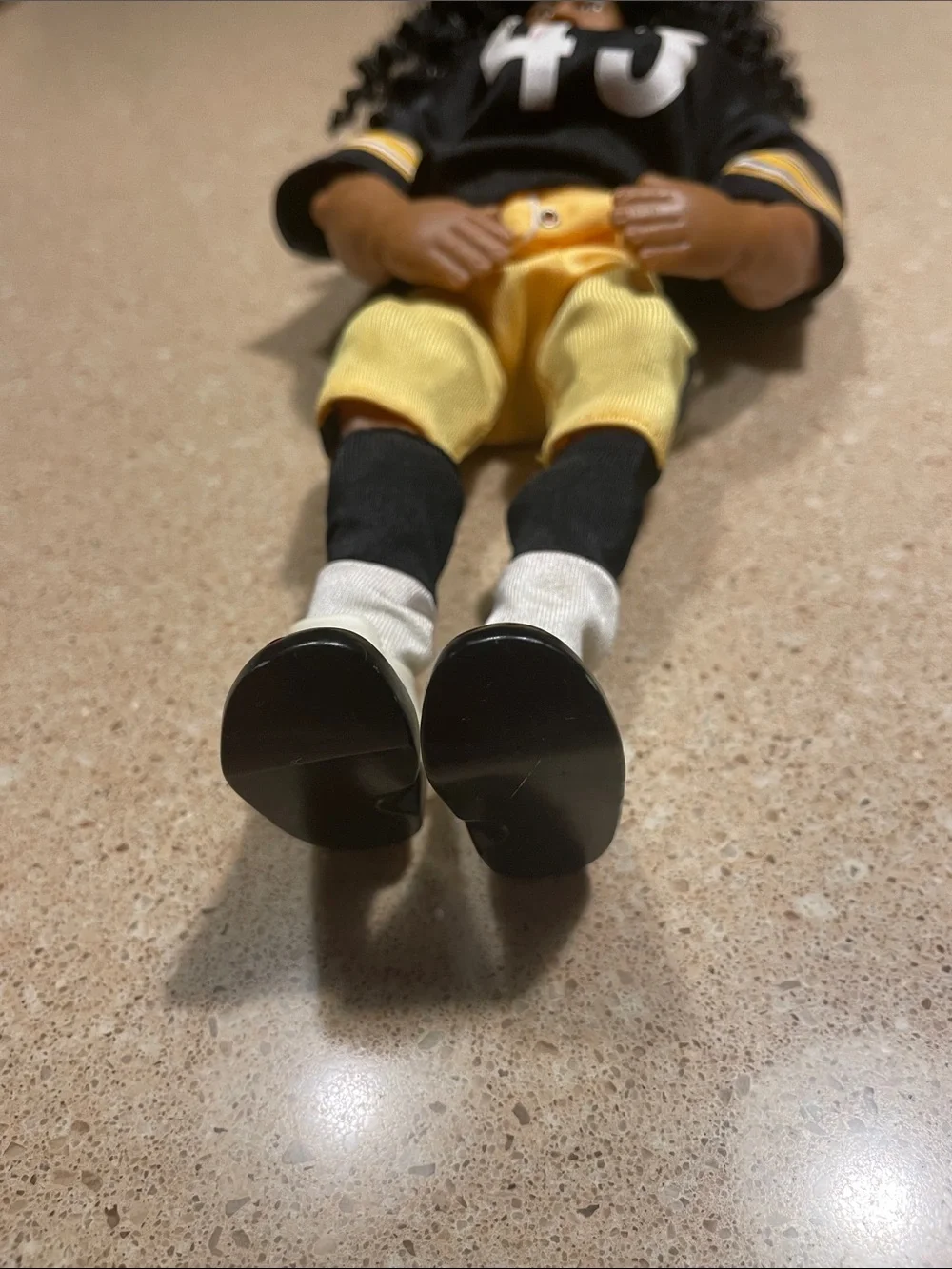 Troy Polamalu Doll in Black & Yellow Jersey (#43)